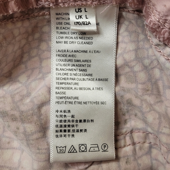 by Anthropologie Orana Snake Print Drawstring Pants sz L OB1016701 - Picture 6 of 13